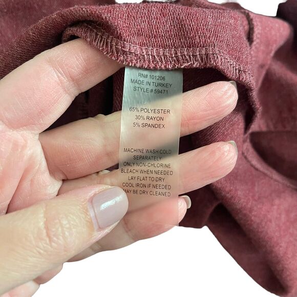 Soft Surroundings Plus One Size Popover Top Cowl Neck Dolman Lounge - Picture 3 of 10